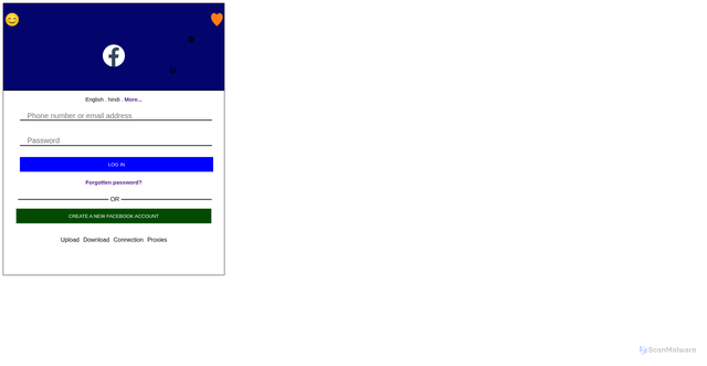Security scan screenshot of facebook-clone-xi-three.vercel.app