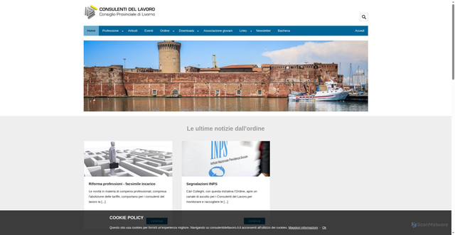Security scan screenshot of https://www.consulentidellavoro.li.it/