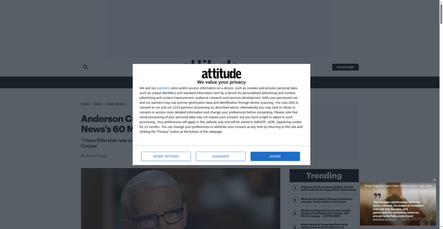 Security scan screenshot of https://www.attitude.co.uk/news/anderson-cooper-60-minutes-focus-on-family-513609/
