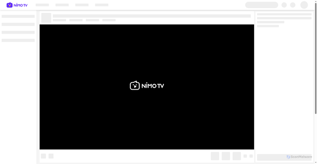 Security scan screenshot of https://www.nimo.tv/live/5801124555?_lang=1040