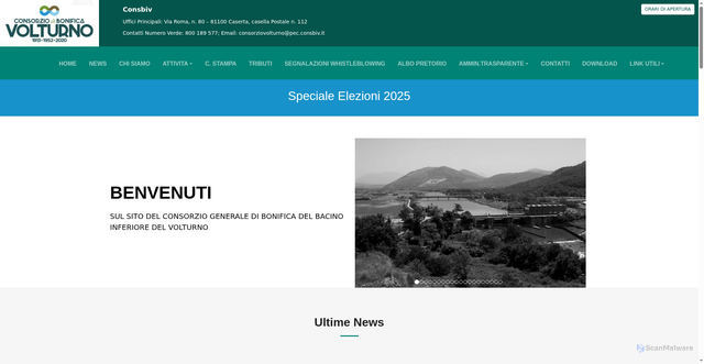 Security scan screenshot of https://www.consbiv.it/