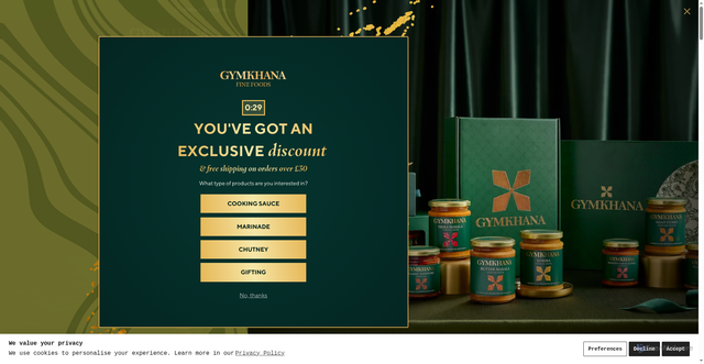 Security scan screenshot of https://www.gymkhanafinefoods.com