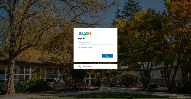 Security scan screenshot of https://bush.instructure.com