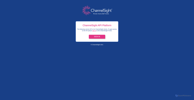Security scan screenshot of https://api.channelsight.com