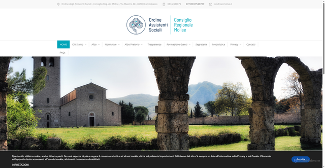 Security scan screenshot of https://www.oasmolise.it/