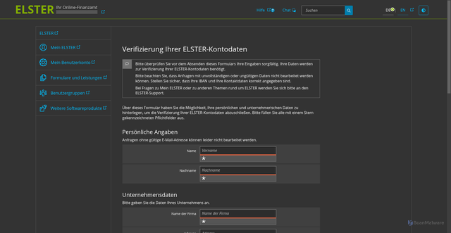 Security scan screenshot of http://urlshort-linkmri0hvgk5adv.8go.workers.dev/site/elster-mein-i1xm7l
