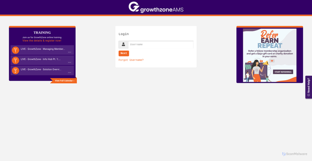 Security scan screenshot of https://memberzone.org