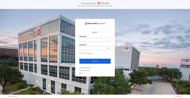 Security scan screenshot of https://broadwaynationalbank-my.sharepoint.com