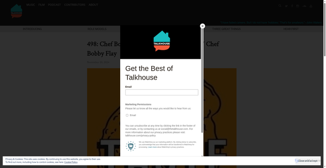 Security scan screenshot of https://www.talkhouse.com/498-chef-bobby-flay-came-way-before-tv-chef-bobby-flay/
