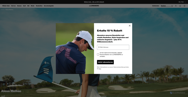 Security scan screenshot of https://www.jlindeberg.com/collections/alexa-melton