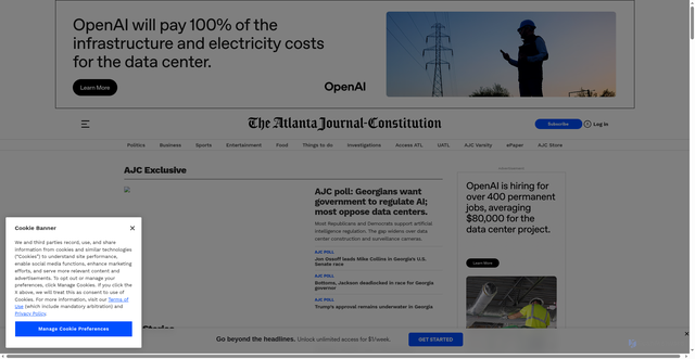 Security scan screenshot of https://www.ajc.com