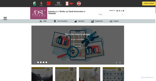 Security scan screenshot of https://www.adsuteramo.it/