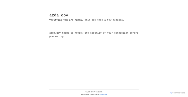 Security scan screenshot of https://azda.gov/