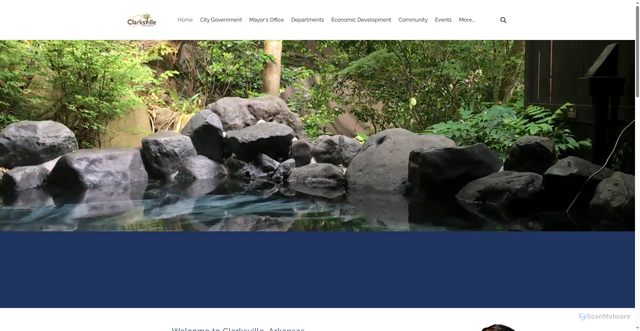 Security scan screenshot of https://www.clarksvillear.gov/