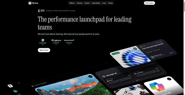 Security scan screenshot of https://thrivelearning.com