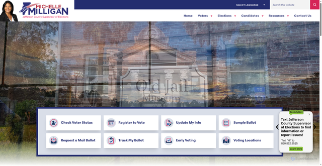 Security scan screenshot of https://jeffersonvotesfl.gov/