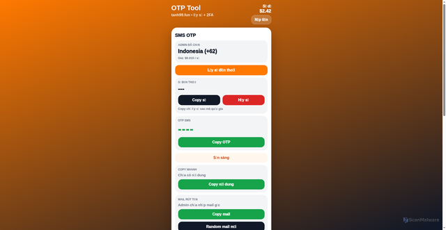 Security scan screenshot of https://tanh99.fun/