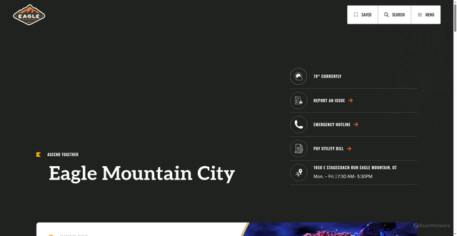 Security scan screenshot of https://eaglemountain.gov/