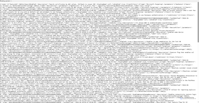Security scan screenshot of https://okta-featureflag-edge.azureedge.net