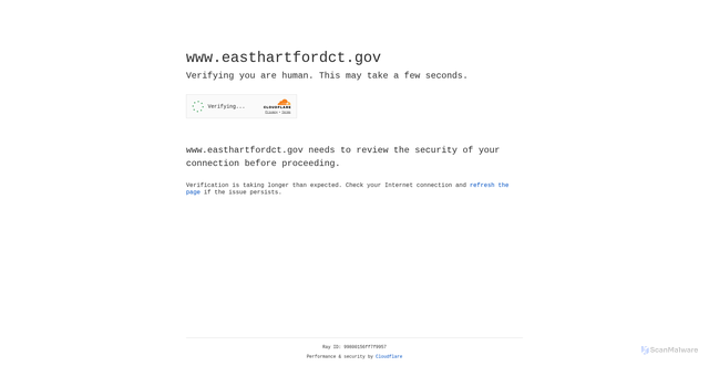 Security scan screenshot of https://www.easthartfordct.gov/