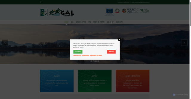 Security scan screenshot of https://www.galvettereatine.it/