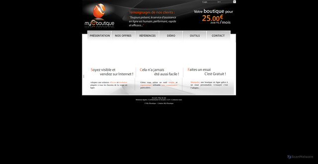 Security scan screenshot of https://www.my-eboutique.com
