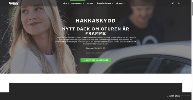 Security scan screenshot of https://hakkaclub.se