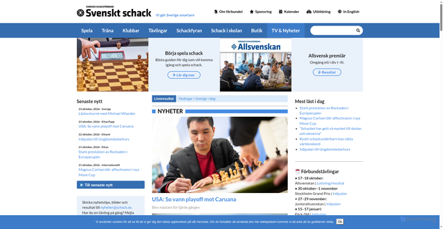 Security scan screenshot of https://schack.se
