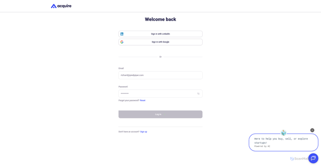 Security scan screenshot of https://app.microacquire.com/