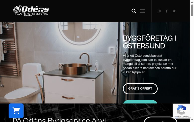 Security scan screenshot of https://odensbyggservice.se/
