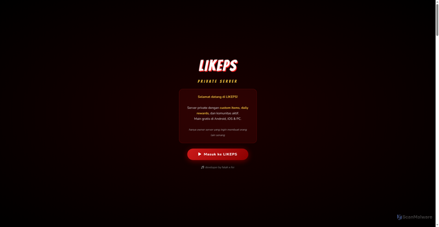 Security scan screenshot of https://likeps-385kove4jm.edgeone.app/