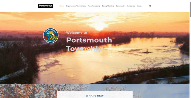Security scan screenshot of https://www.portsmouthtownshipmi.gov/