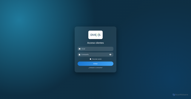 Security scan screenshot of https://clientes.divexis.es/index.php