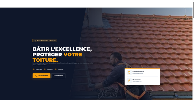Security scan screenshot of http://mkexcellencetoiture.fr/