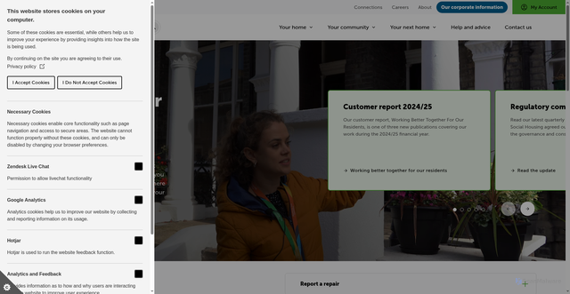 Security scan screenshot of https://www.nhg.org.uk/