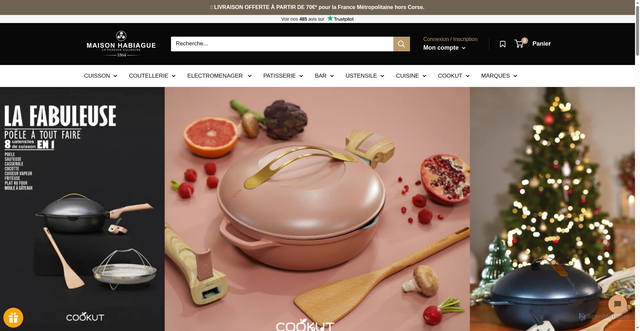 Security scan screenshot of https://habiague.fr