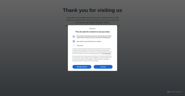 Security scan screenshot of https://www.amazingmapfreeonline.com