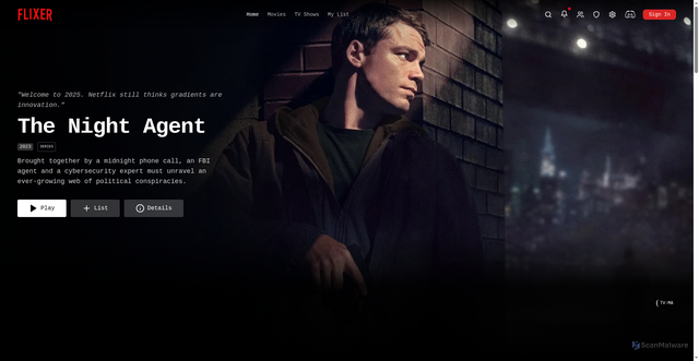 Security scan screenshot of https://Flixer.sh