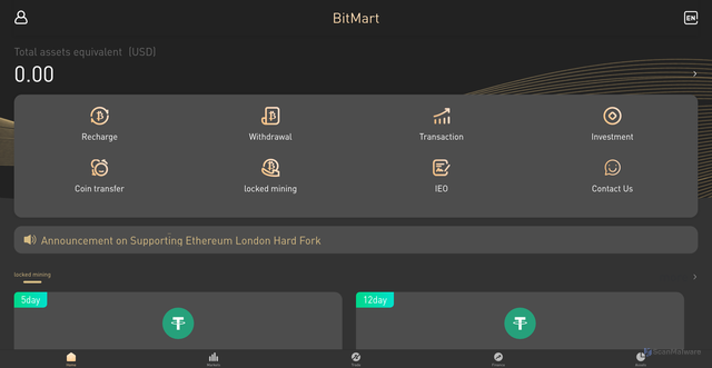 Security scan screenshot of http://dexmine.org/