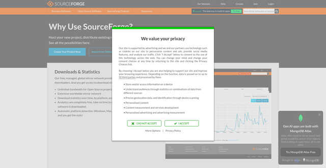 Security scan screenshot of https://deac-riga.dl.sourceforge.net/