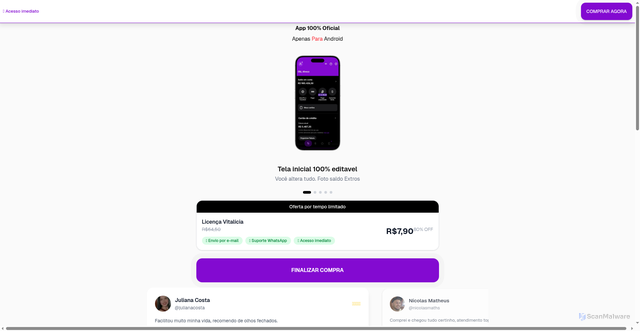 Security scan screenshot of https://alvezzdk.vercel.app