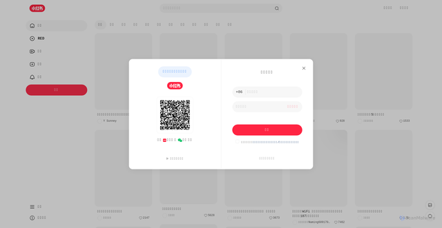 Security scan screenshot of https://www.xiaohongshu.com