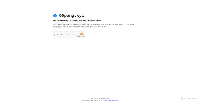 Security scan screenshot of https://99peng.xyz