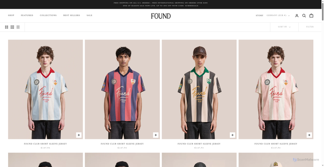 Security scan screenshot of https://foundco.com/collections/shop-all?srsltid=AU7gw4VsPjG-nvaFYXi8gvKMG3avcZgGY7w7Al2eUfvRYv7bqmoZ3K4X