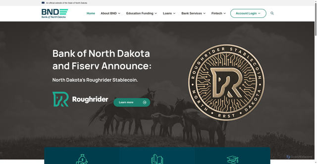 Security scan screenshot of https://bnd.nd.gov/