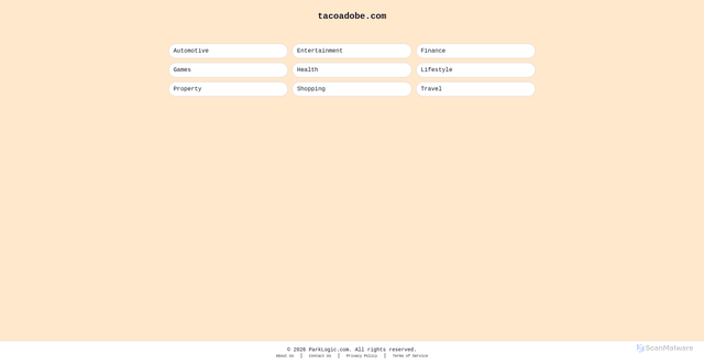 Security scan screenshot of https://tacoadobe.com