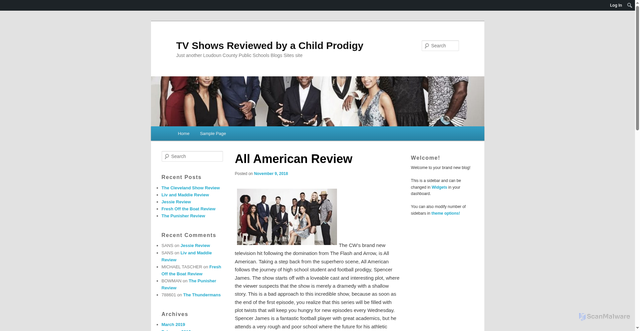 Security scan screenshot of https://blogs.lcps.org/carlo/2018/11/09/all-american-review/