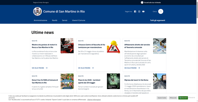 Security scan screenshot of https://comune.sanmartinoinrio.re.it/