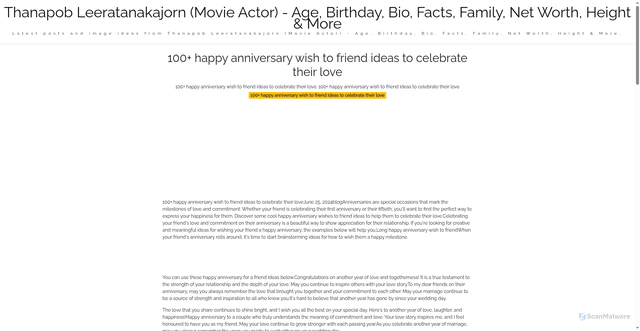 Security scan screenshot of https://nusaglobalmedia-dpsuywzva9wq.edgeone.app/100-happy-anniversary-wish-to-friend-ideas-to-celebrate-their-love.html
