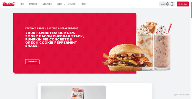 Security scan screenshot of https://www.freddys.com/